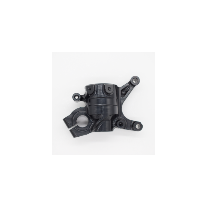 WORKS Axle Holder Left CNC Black / Honda CRF 2017-26